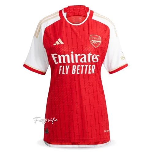 Camisa Arsenal Feminina Home 23/24 Vermelha