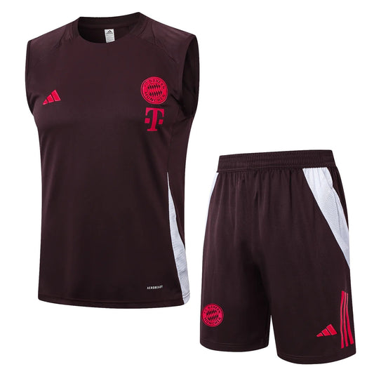 Conjunto Bayern De Munique Treino Regata 24/25 Vinho