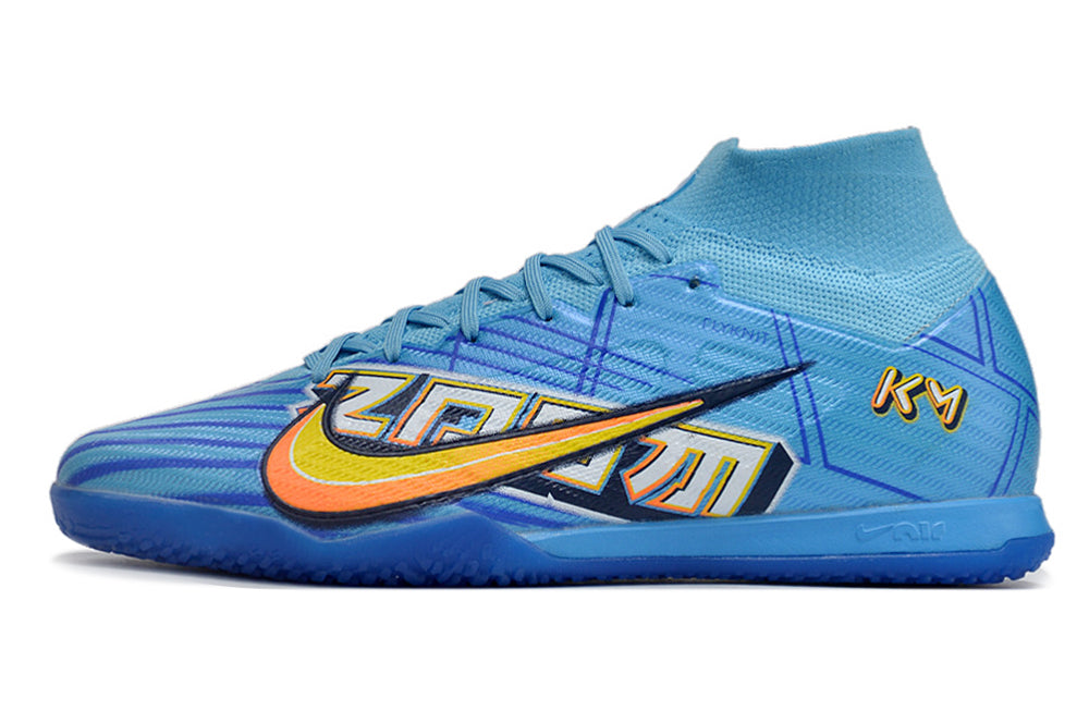 Chuteira Futsal Nike Air Zoom Mercurial Superfly 9 Elite Ic Azul Mbappe Comic