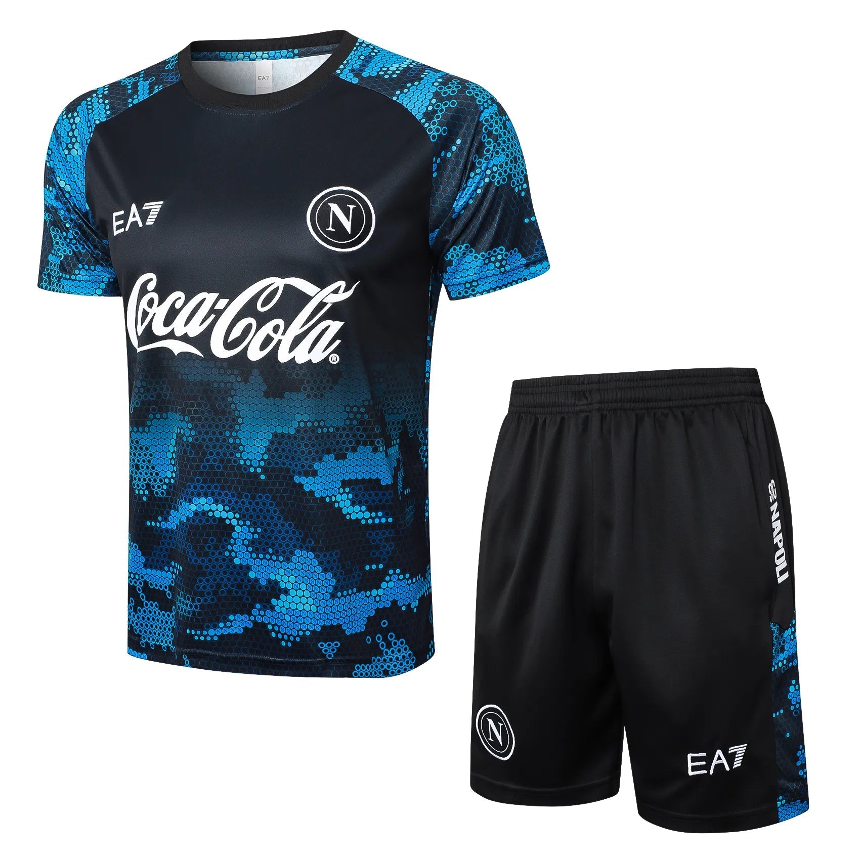 Conjunto Napoli Treino 24/25 Azul E Preto