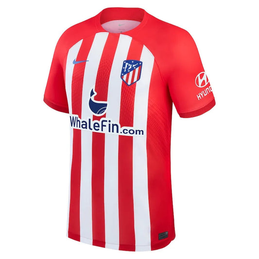 Camisa Atlético De Madrid Home 23/24 Branca E Vermelha