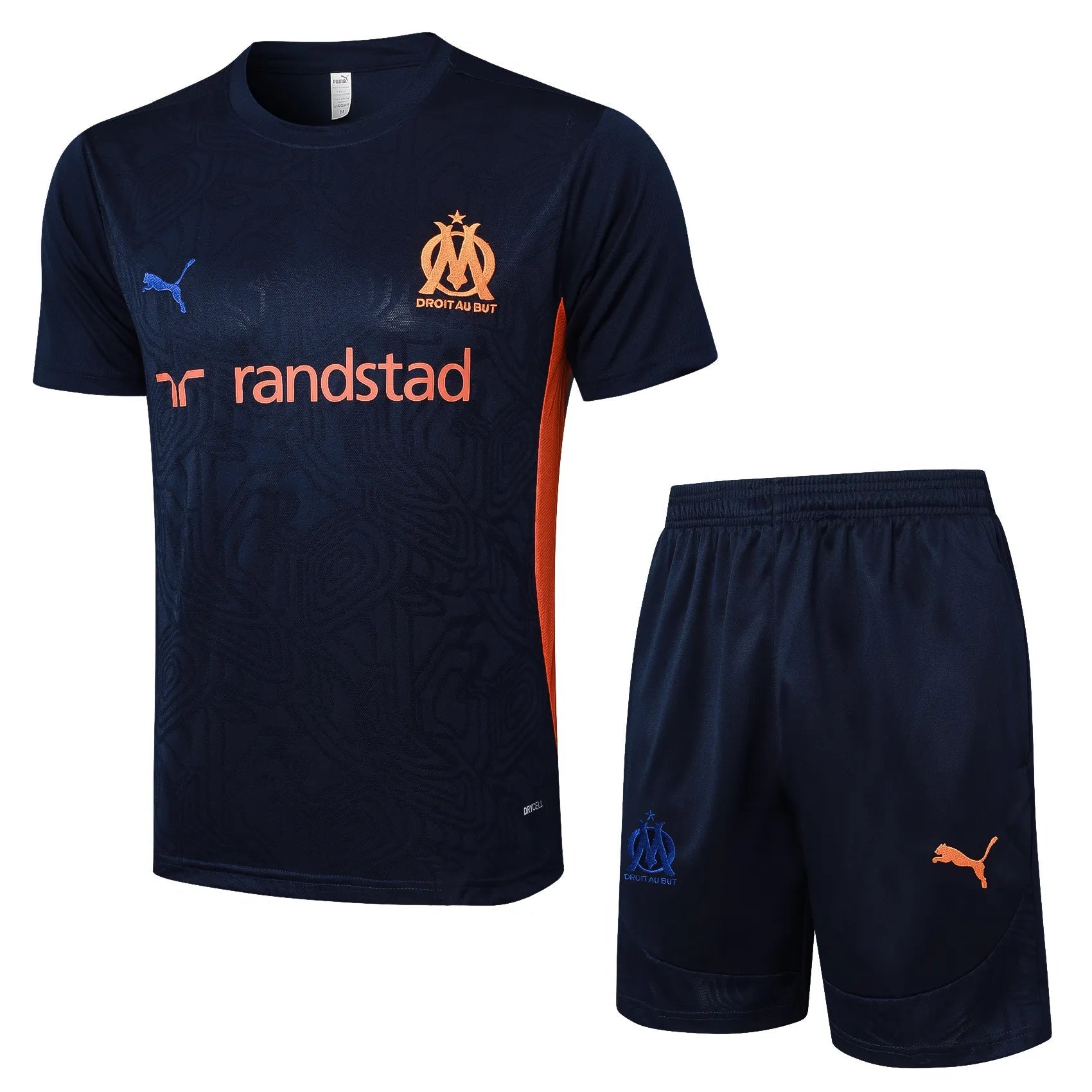 Conjunto Olympique De Marseille Treino 24/25 Azul Escuro
