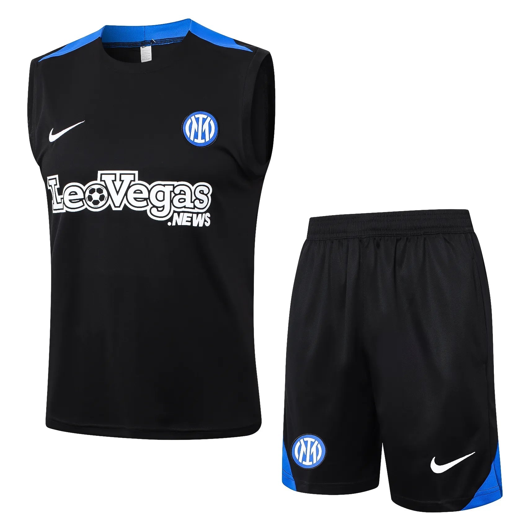 Conjunto Inter de Milão Treino Regata 24/25 Preto