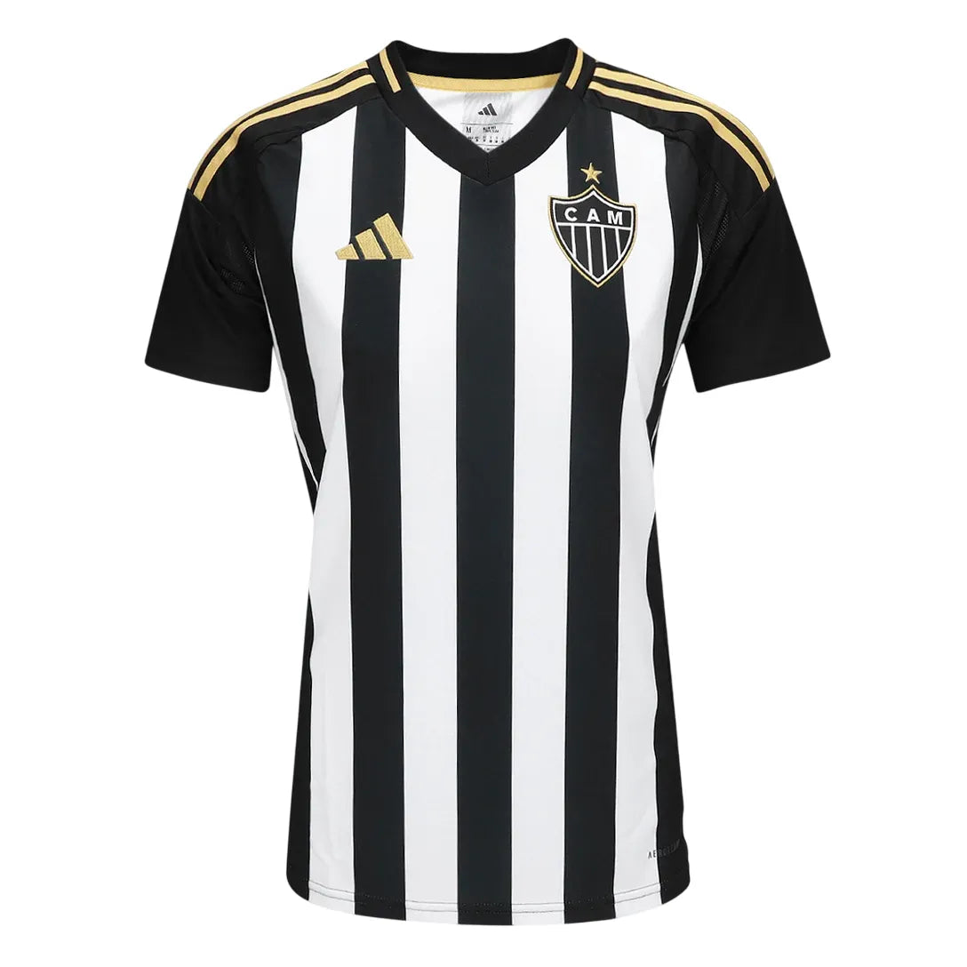 Camisa Atletico Mineiro Feminina Home 25/26 Preta E Branca
