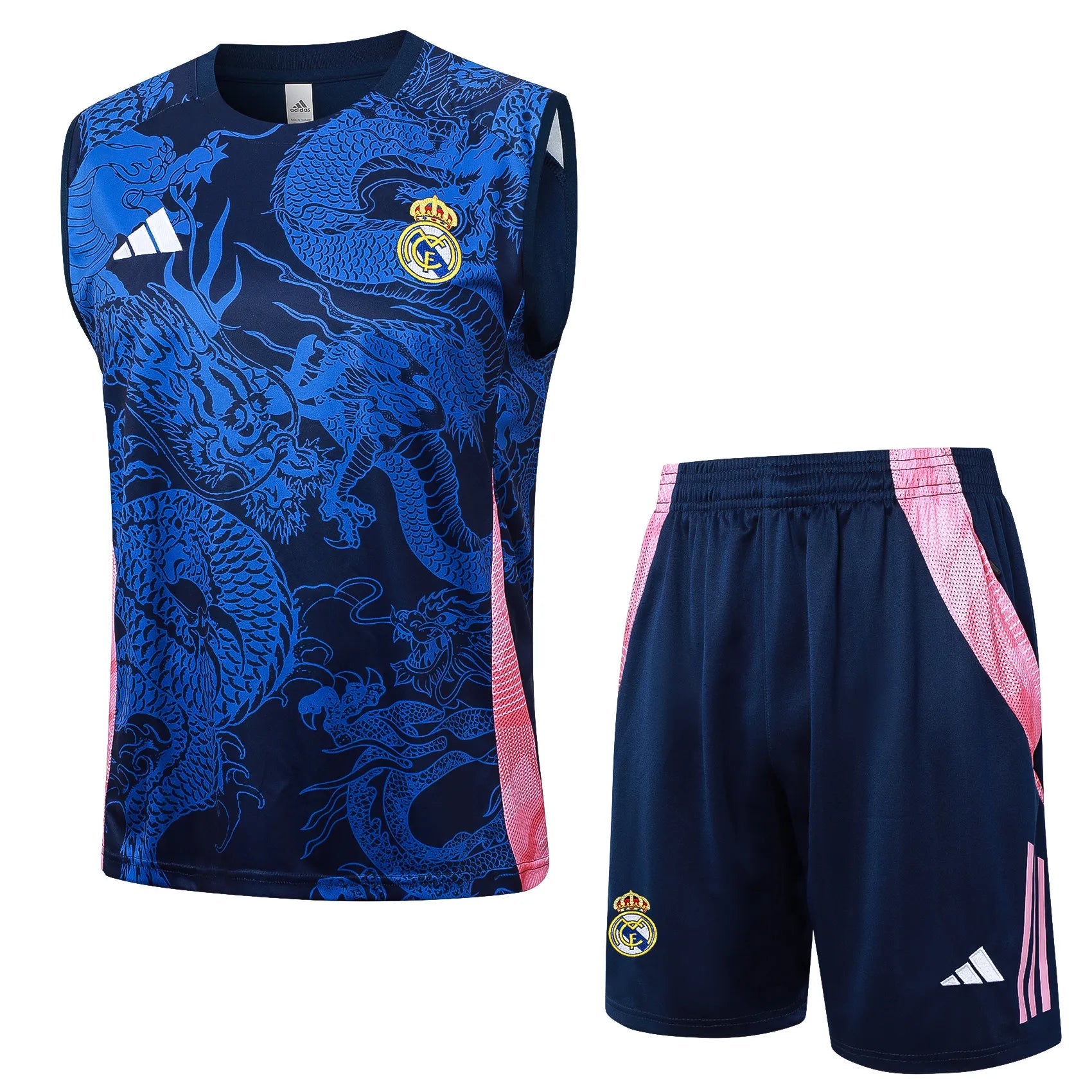 Conjunto Real Madrid Treino Regata 24/25 Azul Drago