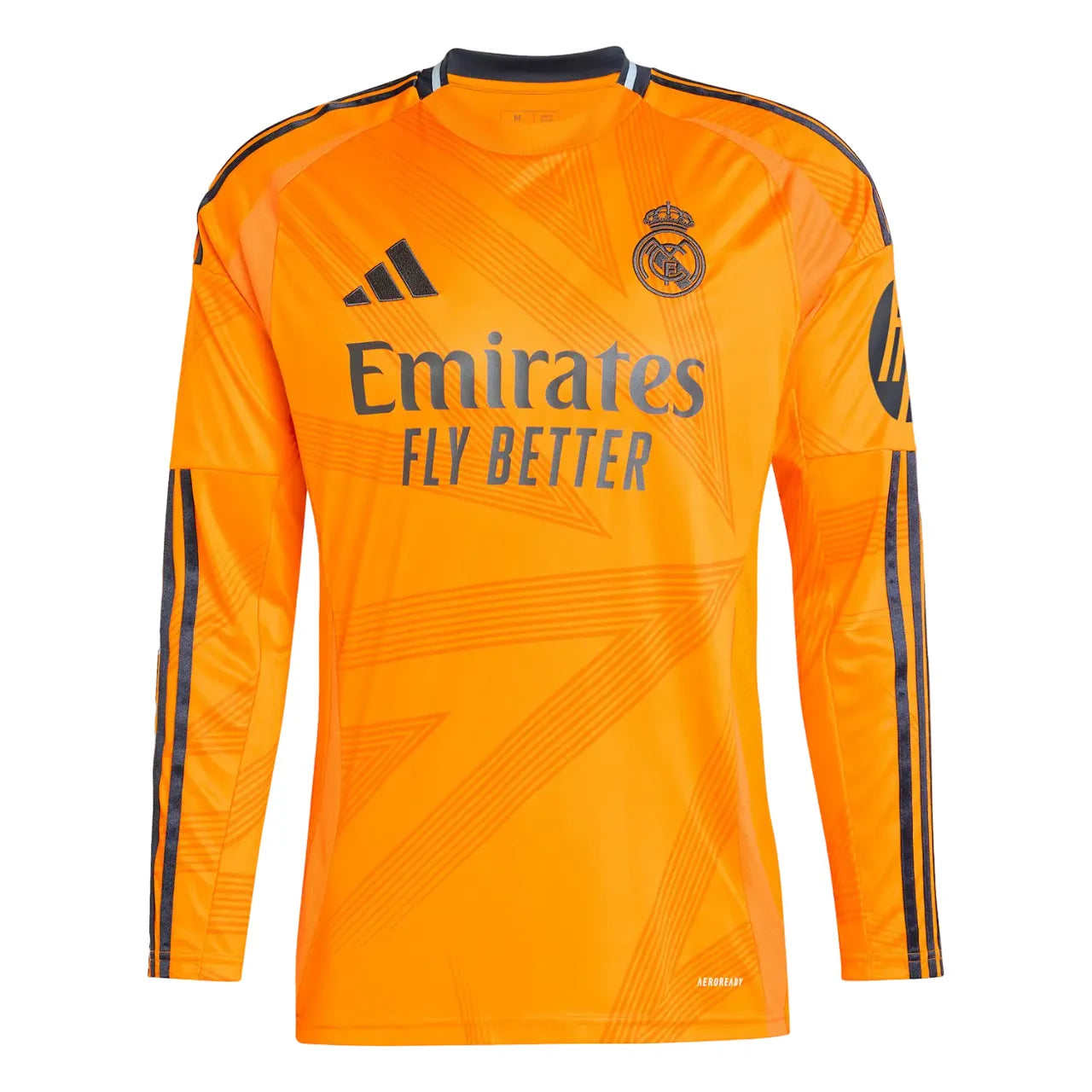 Camisa Real Madrid Away 24/25 Manga Longa Laranja